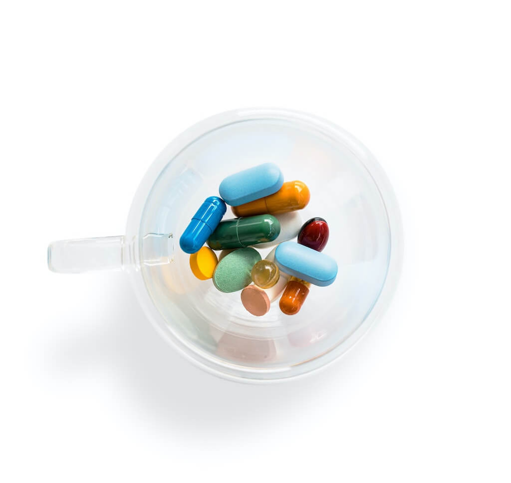 Medicine in a cup